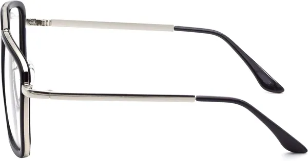 Black,Silver_Full_Rim_Square_Frame_(58_Mm)_-_For_Unisex
