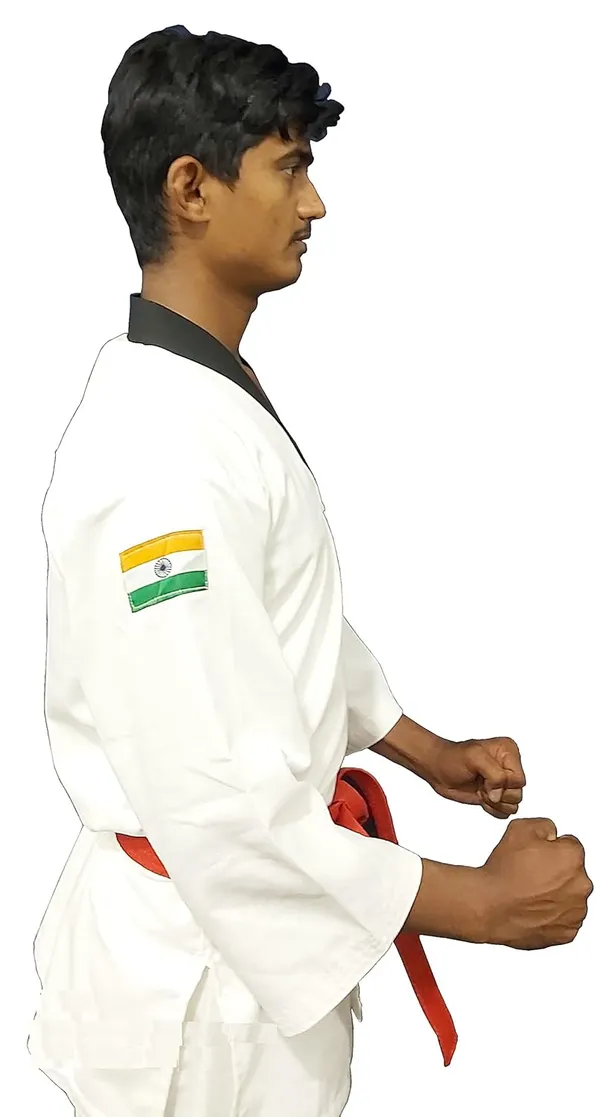 Multicolor_Polly-Cotton_Drill_Fabric_Taekwondo_Uniform