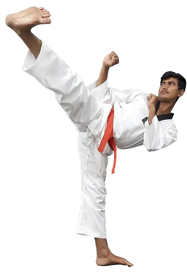 Multicolor_Polly-Cotton_Drill_Fabric_Taekwondo_Uniform