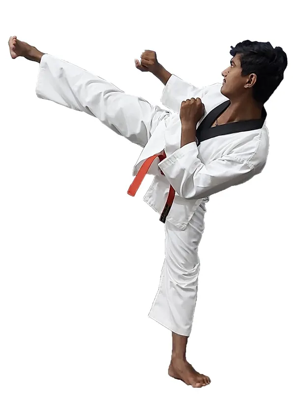 Multicolor_Polly-Cotton_Drill_Fabric_Taekwondo_Uniform
