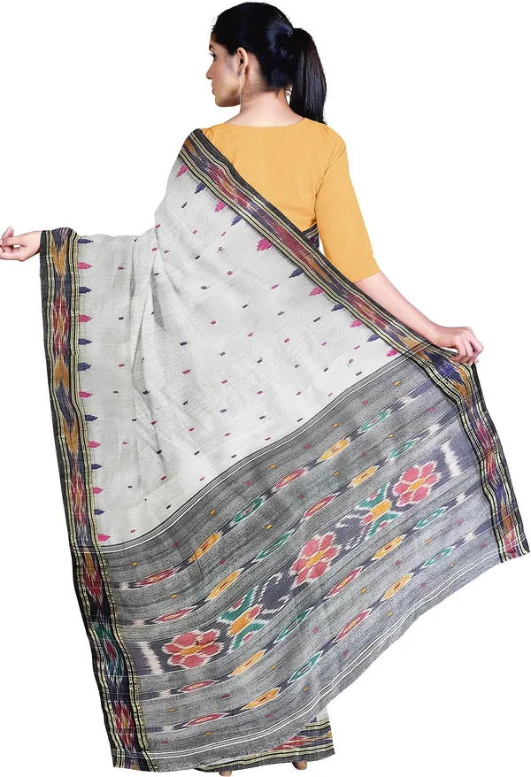 White_Woven_Tant_Pure_Cotton_Saree