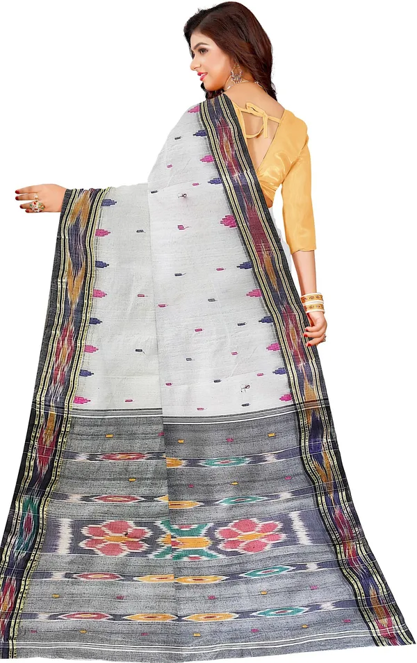White_Woven_Tant_Pure_Cotton_Saree