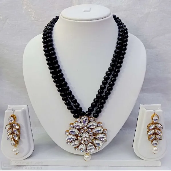 Alloy_Gold_Plated_Jewel_Set.-_Black