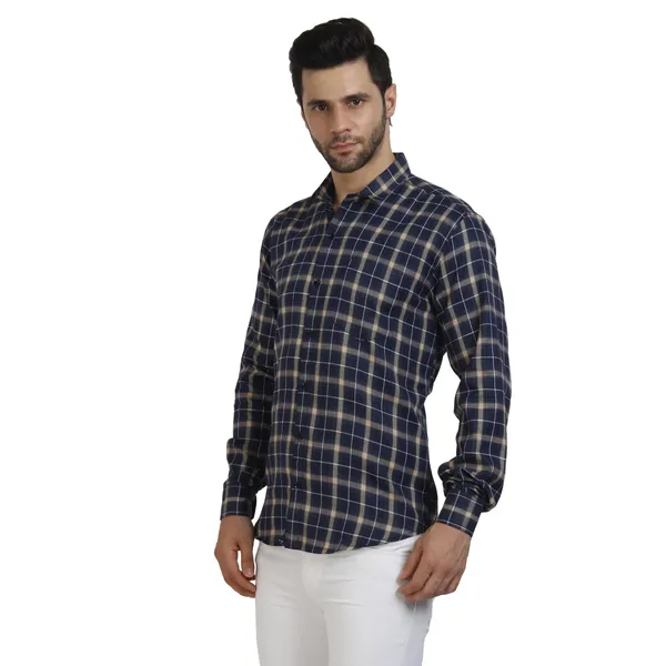 Indigo_cotton_fabric_checks_design_full_sleeve_shirt