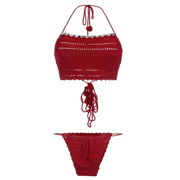 Red_Bikini_Crochet_Lingerie_Set_For_Women