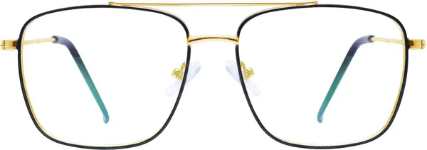 Black,Gold_Full_Rim_Square_Frame_(53_Mm)_-_For_Unisex