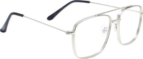 Silver_Full_Rim_Square_Frame_(53_Mm)_-_For_Unisex