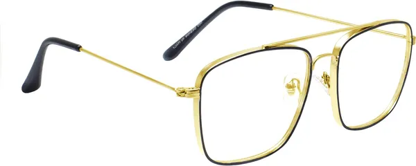 Black,Gold_Full_Rim_Square_Frame_(54_Mm)_-_For_Unisex