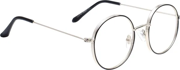 Black,Silver_Full_Rim_Round_Frame_(48_Mm)_-_For_Unisex