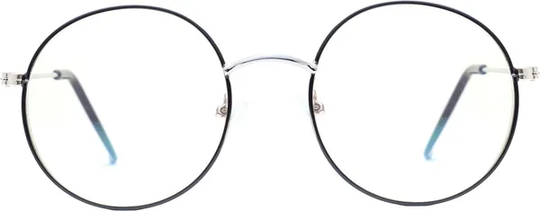 Black,Silver_Full_Rim_Round_Frame_(48_Mm)_-_For_Unisex