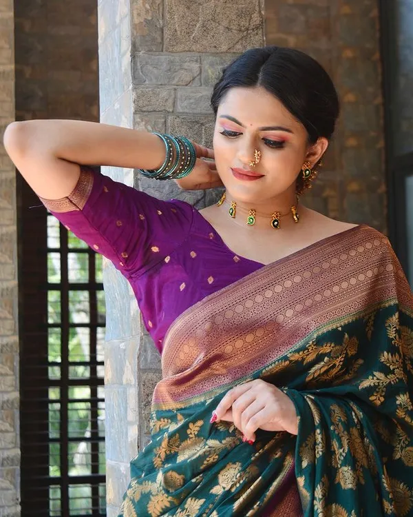 GREEN_KANJIVARAM_SILK_SAREE