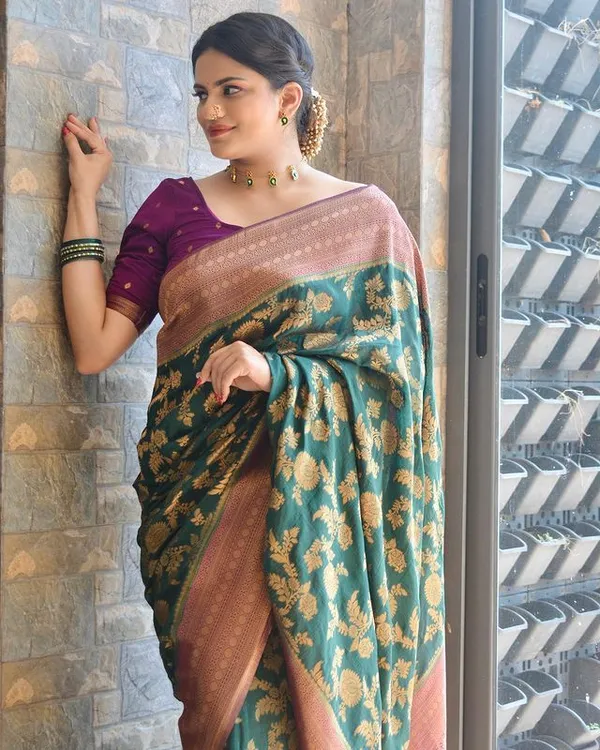 GREEN_KANJIVARAM_SILK_SAREE
