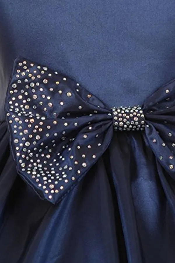 Navy_Blue_Solid_V-Neck_Dress_For_Girls