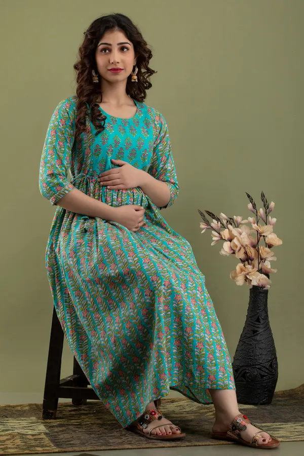 Sanganeri_Multi_Rama__Maternity_And_Feeding_Kurti