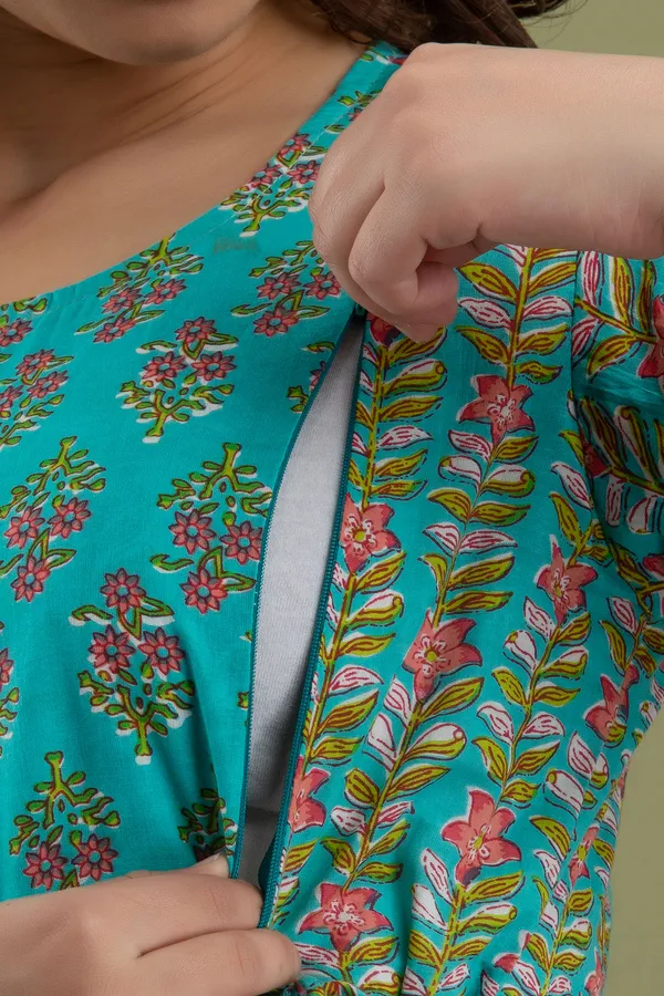 Sanganeri_Multi_Rama__Maternity_And_Feeding_Kurti