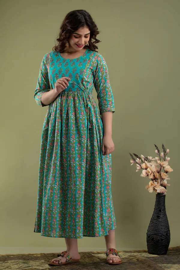 Sanganeri_Multi_Rama__Maternity_And_Feeding_Kurti