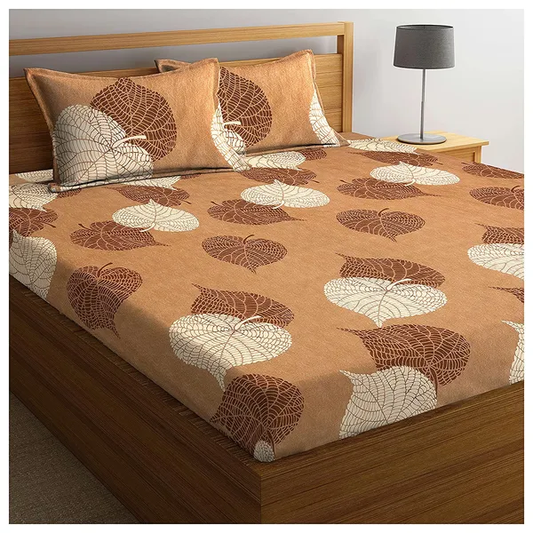 Double_Flat_Bedsheet_with_2_Pillow_Cover,_-_Multi_Colour_-_90x100_inches