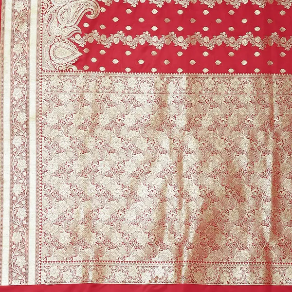 Red_Katan_Silk_Banarasi_Sarees_For_Women