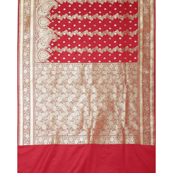 Red_Katan_Silk_Banarasi_Sarees_For_Women