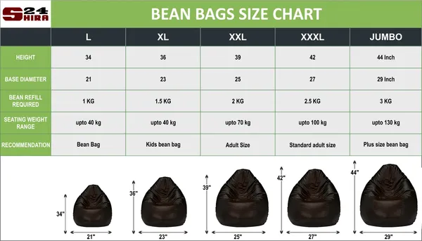 Black_And_Brown_Tear_Drop_Bean_Bag_Cover_Without_Beans