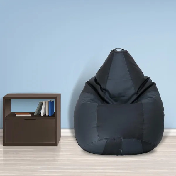 Black_And_Navy_Blue_Drop_Bean_Bag_Cover_Without_Beans