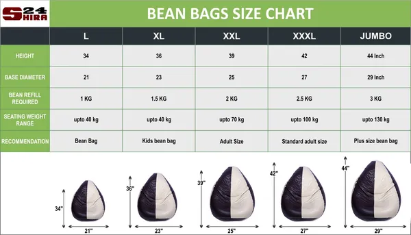 Cream_And_Blue_Tear_Drop_Bean_Bag_Cover_Without_Beans