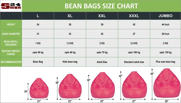 Pink_Tear_Drop_Bean_Bag_Cover_Without_Beans