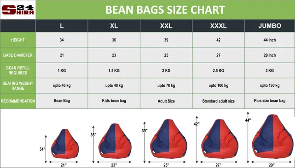 Red_And_Blue_Tear_Drop_Bean_Bag_Cover_Without_Beans