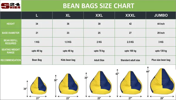 Yellow_And_Navy_Blue_Tear_Drop_Bean_Bag_Cover_Without_Beans