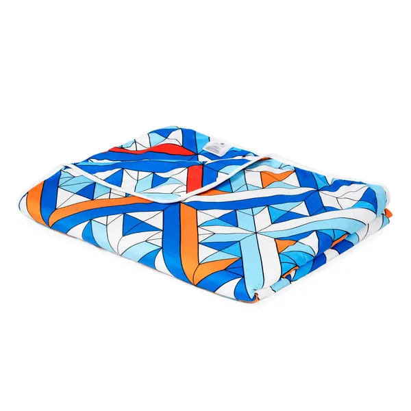 Geometric_Single_Dohar_for_AC_Room_(Polyester,_Sky_Blue_and_Orange)