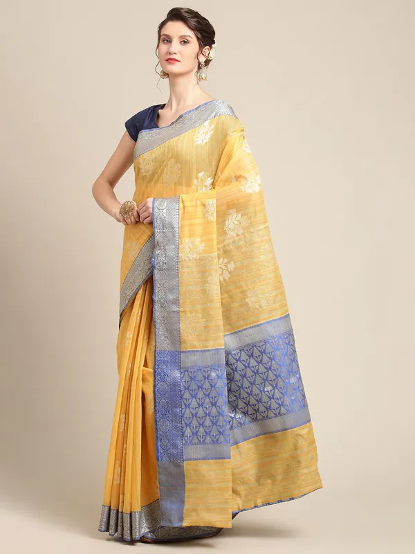 Gold_Matka_Silk/Silk_Blend_Banarasi_Sarees_For_Women