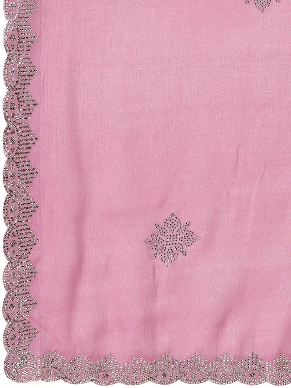 Pink_Soft_Lichi_Silk_Saree_With_Unstitched_Blouse_For_Women