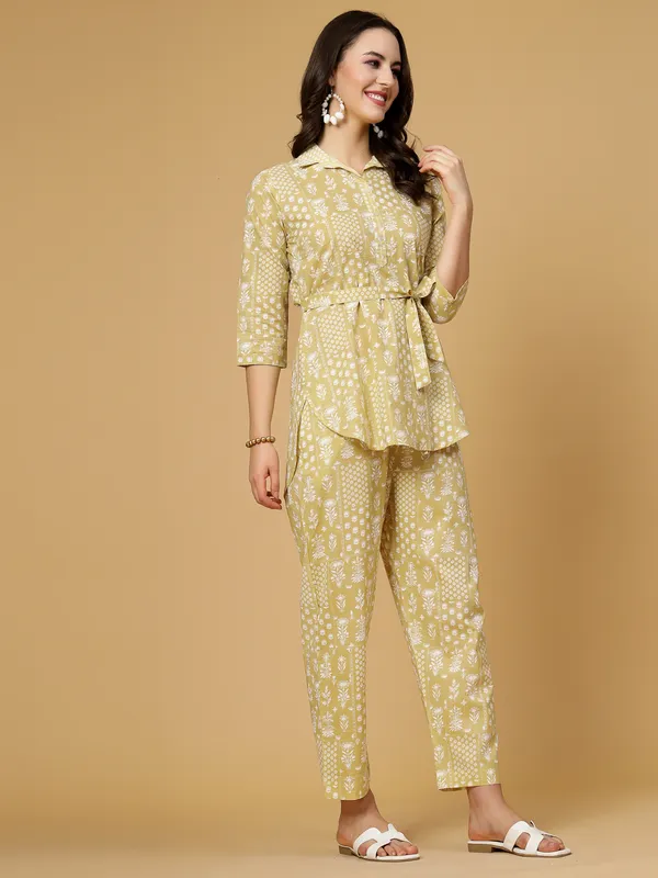 Butter_Yellow_Floral_Printed_Pure_Cotton_Co-ord_Set