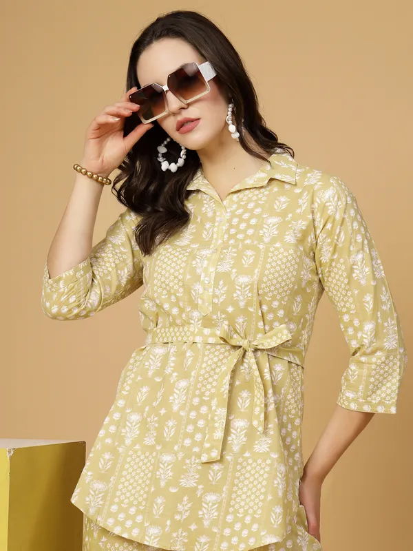 Butter_Yellow_Floral_Printed_Pure_Cotton_Co-ord_Set