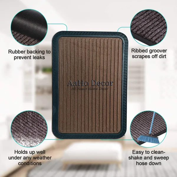 Pack_of_2_Micro_Fiber_Rubber_Moulded_Doormats_Entrances_Driver_Foot_Mat_Brown