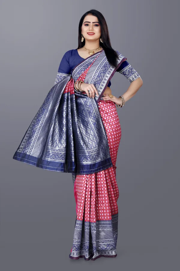Soft_Silk_Saree_with_Pleasant_Blouse_Piece