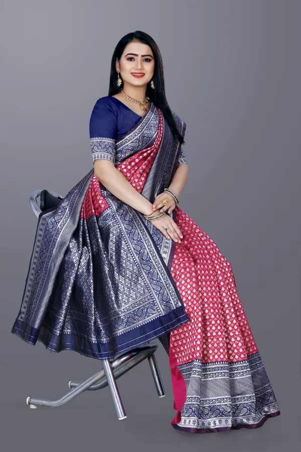 Soft_Silk_Saree_with_Pleasant_Blouse_Piece