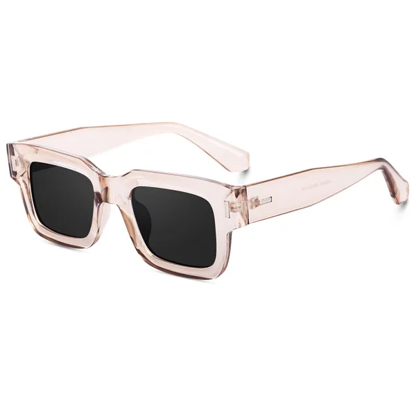 Transparent_Brown_Large_Square_UV/UB_Protected_Sunglasses_(3688TBW)_-_For_Unisex