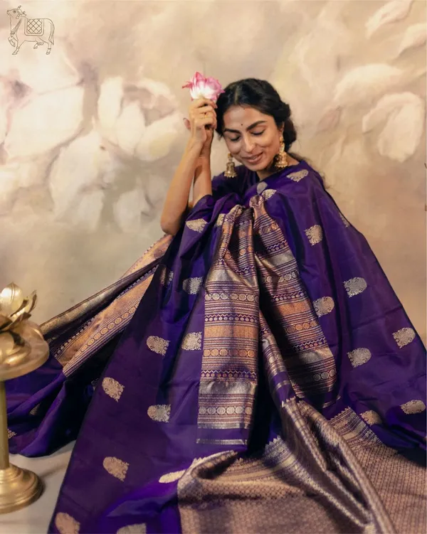 Purple_Soft_Banarasi_Silk_Saree_With_Blouse_Piece_For_Women