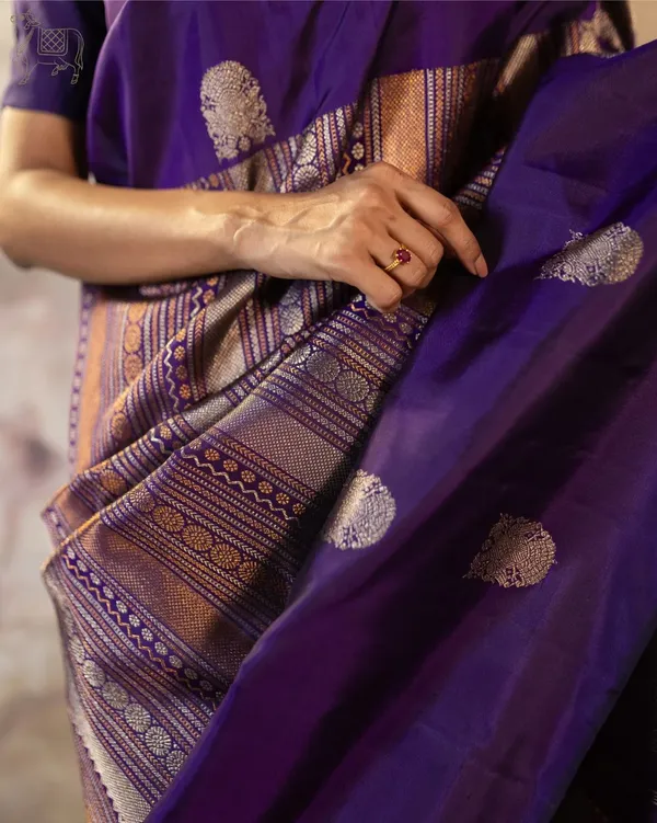 Purple_Soft_Banarasi_Silk_Saree_With_Blouse_Piece_For_Women