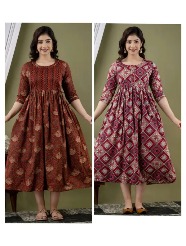 Trendy_Cotton_Printed_Maternity_And_Feeding_Kurti_(Combo_Of_2)