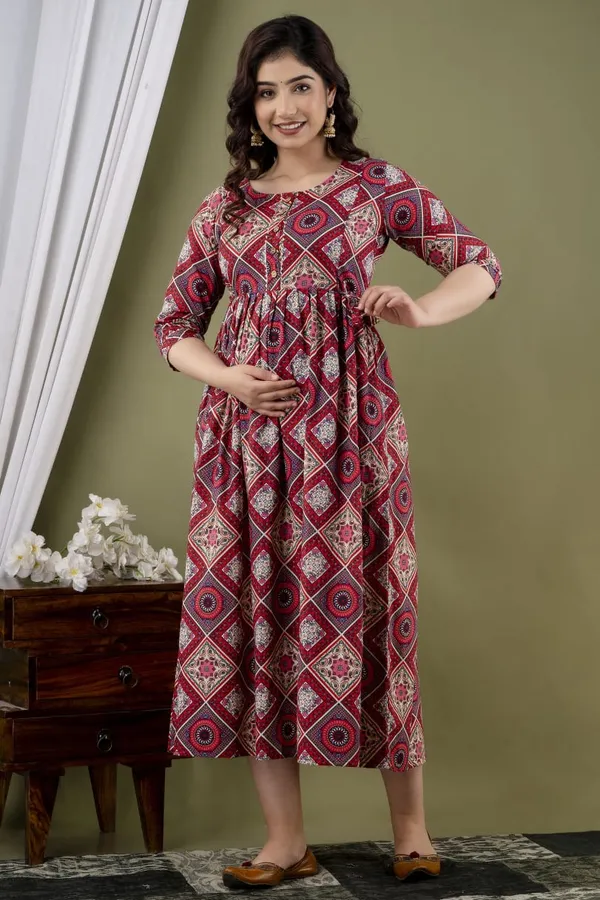 Trendy_Cotton_Printed_Maternity_And_Feeding_Kurti_(Combo_Of_2)
