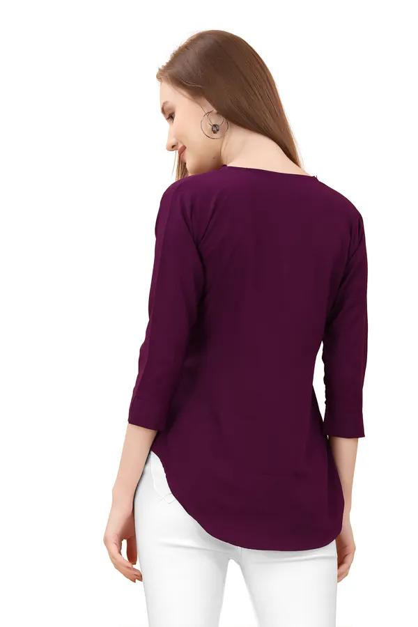 Purple_Poly_Crepe_Shirts_For_Women