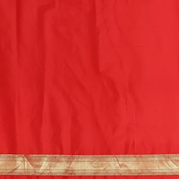 Red_Cotton_Blend_Banarasi_Sarees_For_Women
