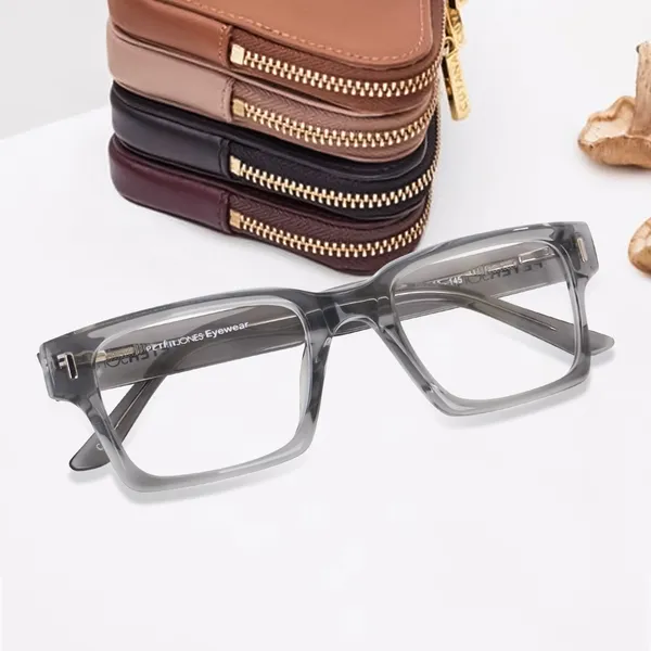 Grey_Full_Rim_Square_Frame_(52_Mm)_-_For_Unisex
