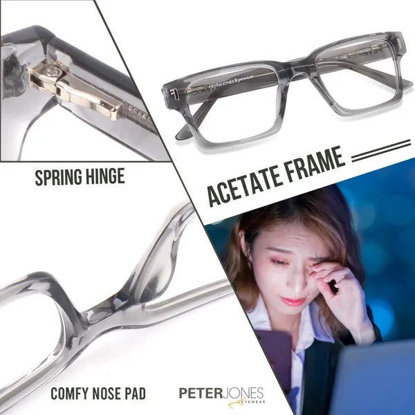 Grey_Full_Rim_Square_Frame_(52_Mm)_-_For_Unisex