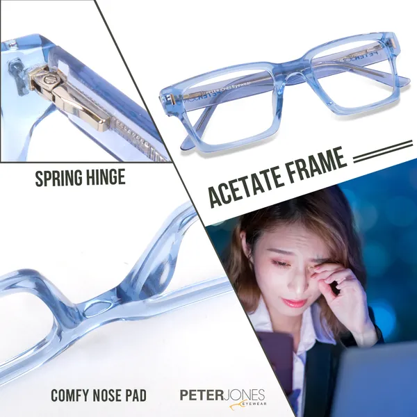 Blue_Full_Rim_Square_Frame_(52_Mm)_-_For_Unisex