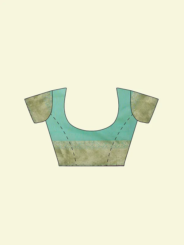 Sea_Green_Cotton_Silk_Banarasi_Sarees_For_Women
