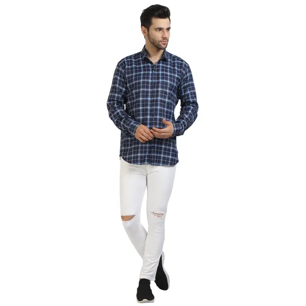 Indigo_cotton_fabric_checks_design_full_sleeve_shirt