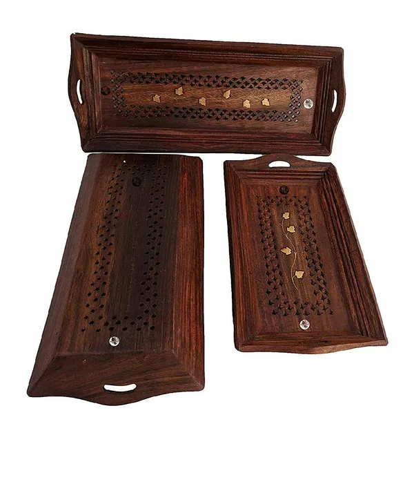 Sheesham_Wood_Coffee_Serving_Tray_Set_Of_3